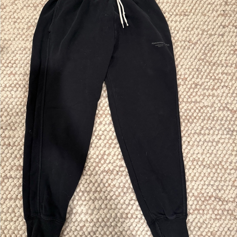 Abercrombie & Fitch Black Fleece Pants